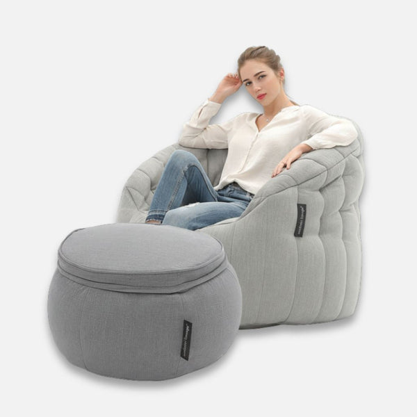 Butterfly Chaise Keystone Gray innanhússsett