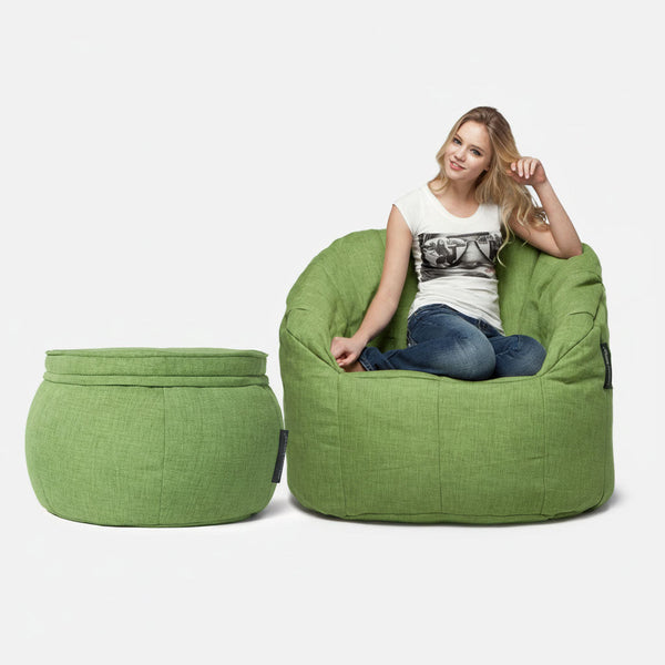 Butterfly Chaise Sett Lime Citrus Innanhúss sett