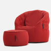 Butterfly Chaise Crimson Vibe sett (Sunbrella) útisett