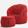 Butterfly Chaise Crimson Vibe sett (Sunbrella) útisett