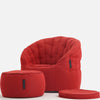 Butterfly Chaise Crimson Vibe sett (Sunbrella) útisett