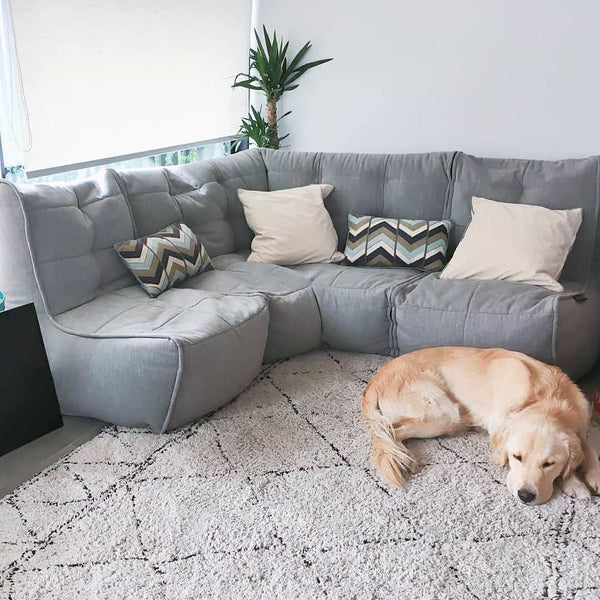 Mod 4 L Sofa Mátasófi Keystone Gray Innanhúss mátasófi