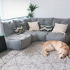 Mod 4 L Sofa Mátasófi Keystone Gray Innanhúss mátasófi
