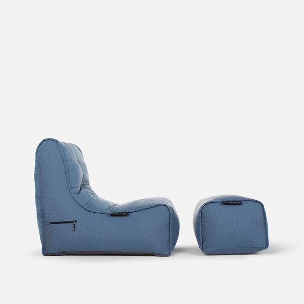 Ottoman Deluxe Atlantic Denim Utendørs saccosekk