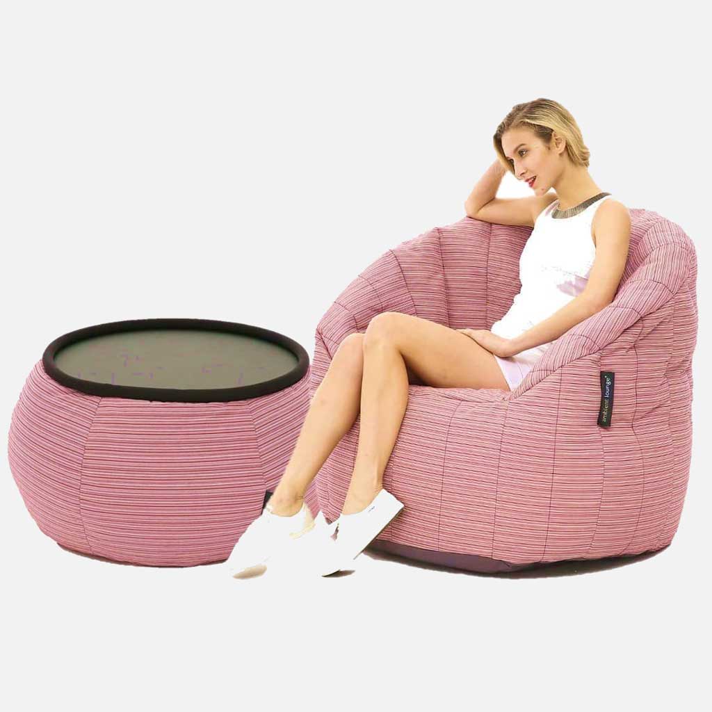 Versa Table Deluxe Raspberry Polo Utendørs saccosekk