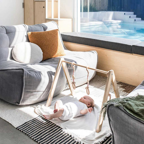 Twin Couch Einingasófi Keystone Gray innanhúss baunapoki