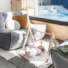 Twin Couch Einingasófi Keystone Gray innanhúss baunapoki