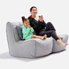 Twin Couch Einingasófi Keystone Gray innanhúss baunapoki