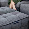 Twin Ottoman Einingasófi Titanium Weave innanhúss einingasófi