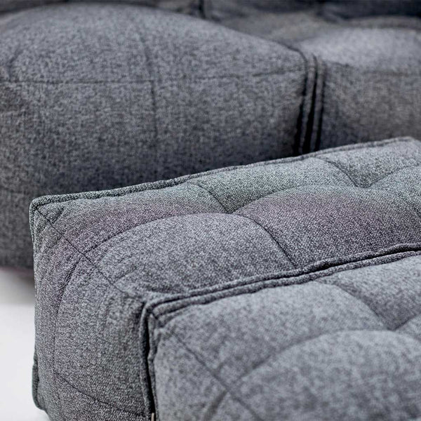 Twin Ottoman Einingasófi Titanium Weave innanhúss einingasófi
