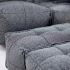 Twin Ottoman Einingasófi Titanium Weave innanhúss einingasófi