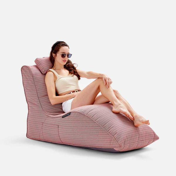 Avatar Lounger Deluxe Raspberry polo Utendørs saccosekk