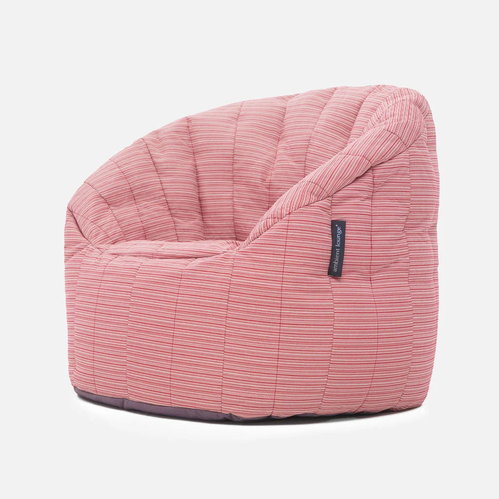 Butterfly Sofa Deluxe Raspberry Polo Utendørs saccosekk