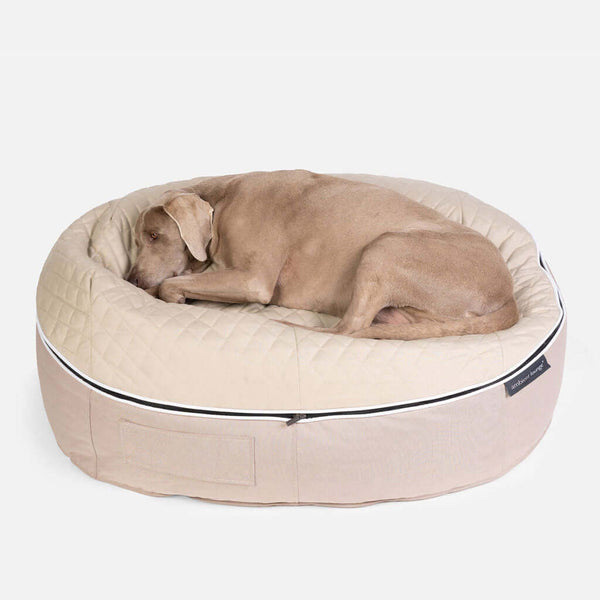 Hundarúm Sandstorm Thermo Quilt Beige L Hundarúm L