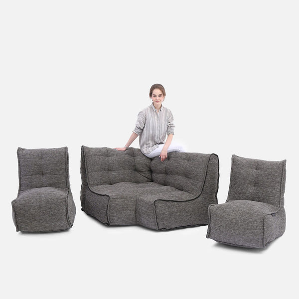 Mod 3 Cozy Corner Modulsofa Luscious Gray Innedørs modulsofa