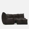 Mod 4 Corner Deluxe Modulsofa Black Sapphire Innedørs modulsofa