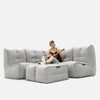 Mod 4 Corner Deluxe Modulsofa Keystone Gray Innedørs modulsofa