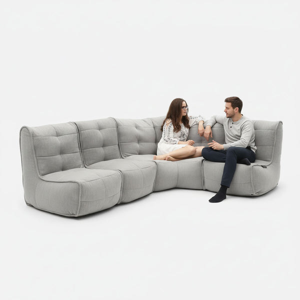 Mod 4 L Sofa Modulsofa Keystone Gray Innedørs modulsofa