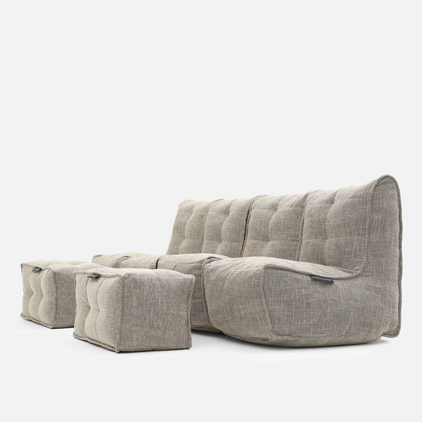 Mod 4 Quad Couch Einingasófi Eco Weave Einingasófi til notkunar innandyra