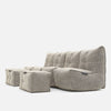 Mod 4 Quad Couch Einingasófi Eco Weave Einingasófi til notkunar innandyra