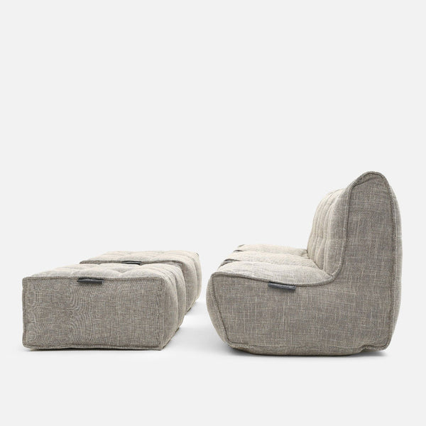 Mod 4 Quad Couch Einingasófi Eco Weave Einingasófi til notkunar innandyra