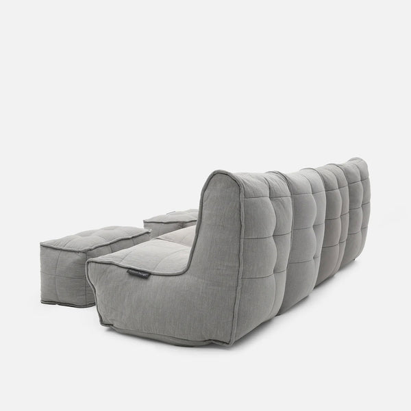 Mod 4 Quad Couch Modulsofa Keystone Gray Innedørs modulsofa