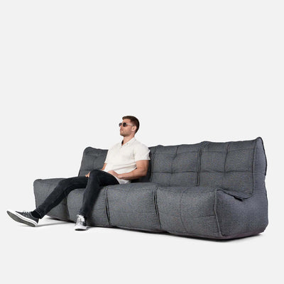Mod 4 Quad Couch Modulsofa Títanvefnaður 