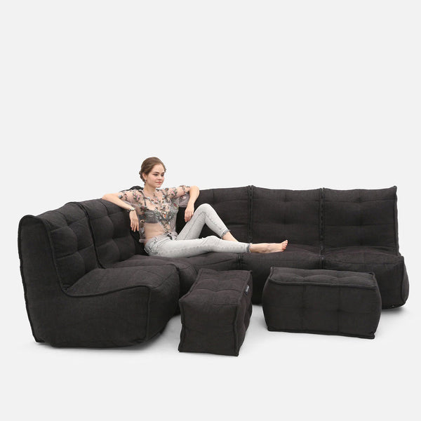 Mod 5 Living Lounge Einingasófi Black Sapphire Innanhúss einingasófi