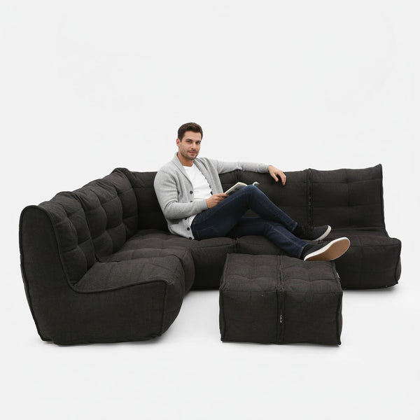 Mod 5 Living Lounge Einingasófi Black Sapphire Innanhúss einingasófi