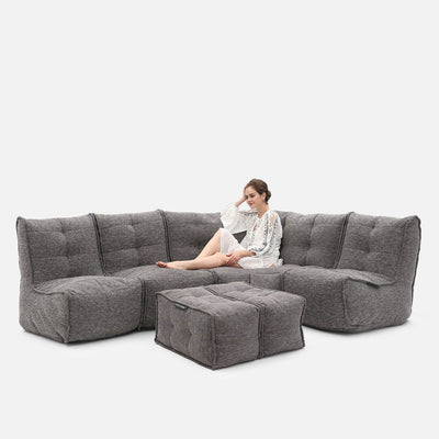 Mod 5 Living Lounge Modulsofa Luscious Grár 