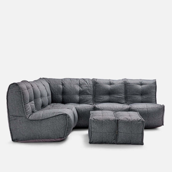 Mod 5 Living Lounge Einingasófi Titanium Weave útieiningasófi