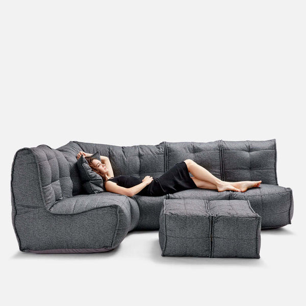 Mod 5 Living Lounge Einingasófi Titanium Weave útieiningasófi