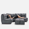Mod 5 Living Lounge Einingasófi Titanium Weave útieiningasófi