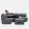 Mod 5 Living Lounge Einingasófi Titanium Weave útieiningasófi