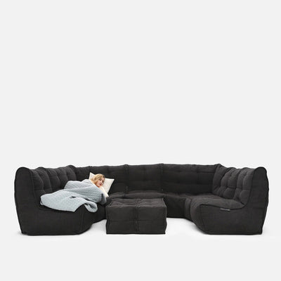 Mod 6 Lounge Max Modulsofa Black Sapphire 