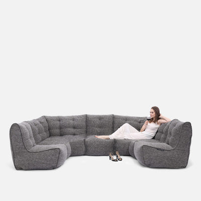 Mod 6 Lounge Max Modulsofa Luscious Grár 