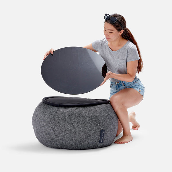 [OUTLET] Versa Table Titanium Weave Utendørs saccosekk