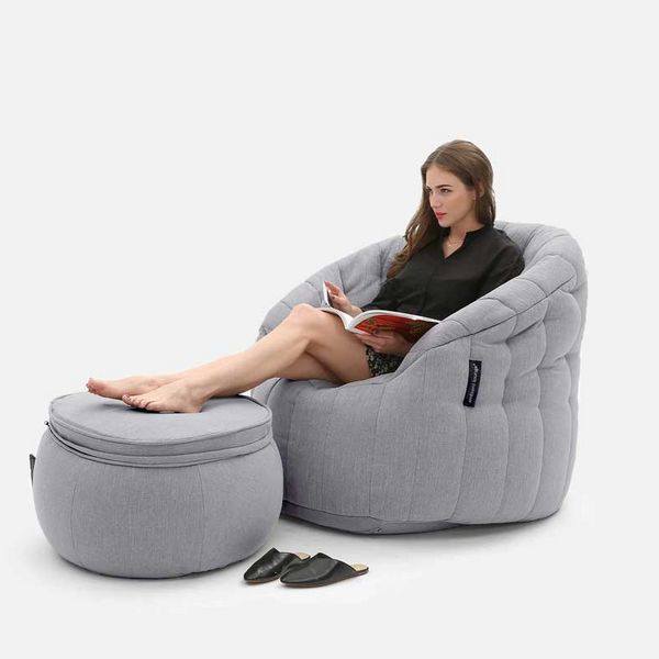 Butterfly Chaise Keystone Gray innanhússsett