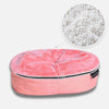 Hundeseng Ballerina Pink S med detalj av perlefyll i sirkel