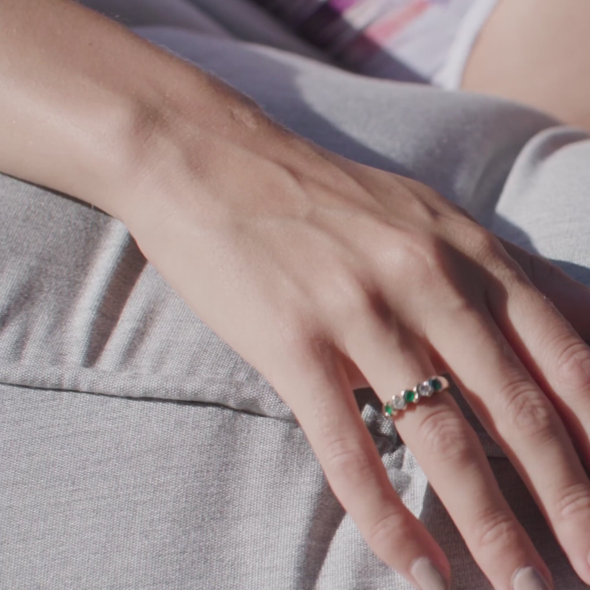 Satellite Twin Sofa Maldives Gray (Sunbrella) Utendørs saccosekk