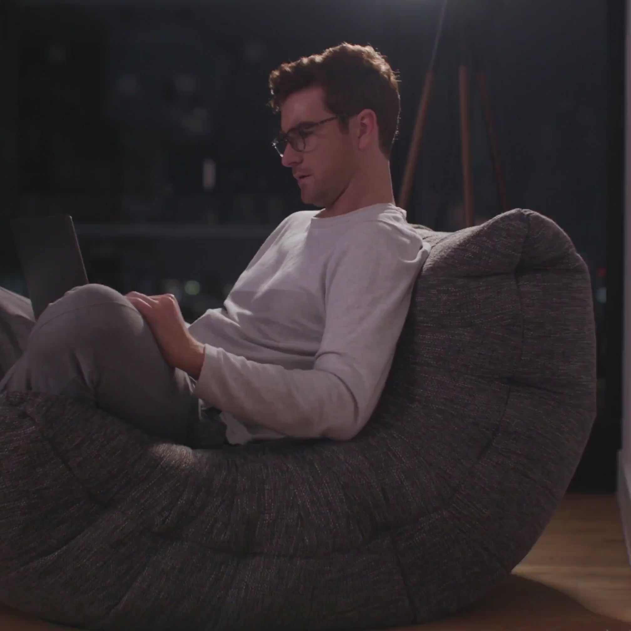 Acoustic Sofa Luscious Gray Innedørs saccosekk