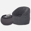 Butterfly Sofa Black Rock (Sunbrella) Utendørs saccosekk