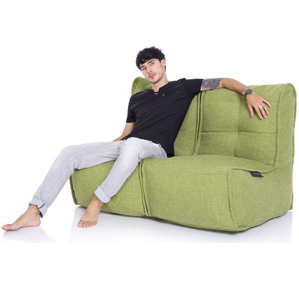 Twin Couch Modulsofa Lime Citrus Innedørs saccosekk