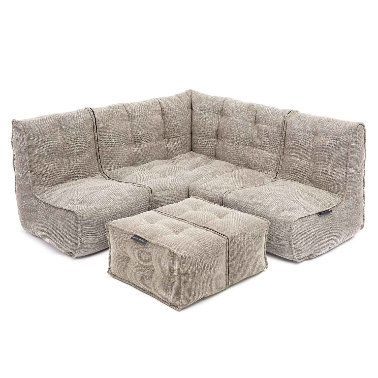 Mod 4 Corner Deluxe Modulsofa Eco Weave Innedørs modulsofa