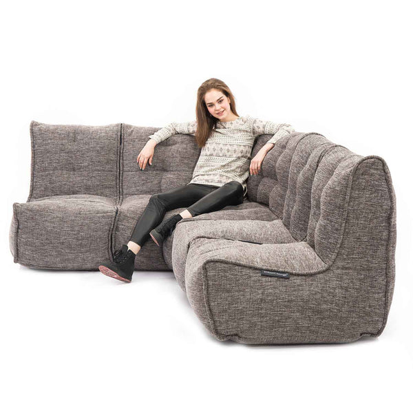 Mod 4 L Sofa Modulsofa Luscious Gray Innedørs modulsofa